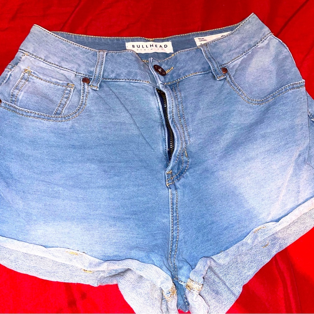 Pacsun Bullhead Mom Shorts Size 5 High Waisted Stretch